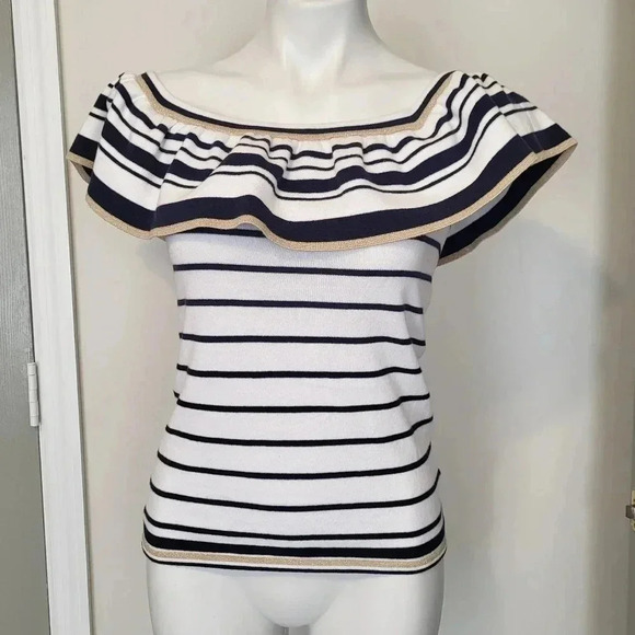 Lilly Pulitzer Perelle Sweater Off The Shoulder Top(XS) - Picture 2 of 11